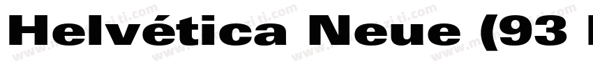 Helvética Neue (93 black extended O字体转换